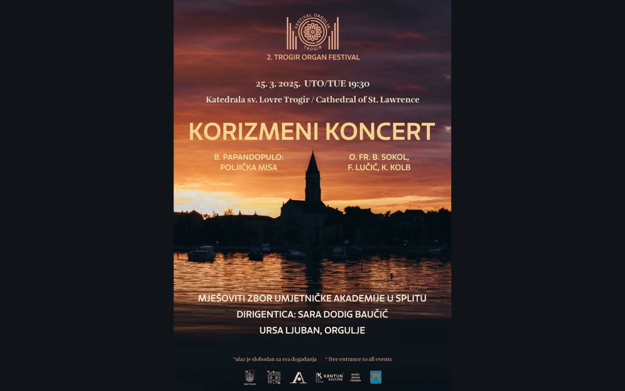 Korizmeni koncert MJEŠOVITI ZBOR UMAS Split / Sara Dodig Baučić, dirigentica / Ursa Ljuban, orgulje