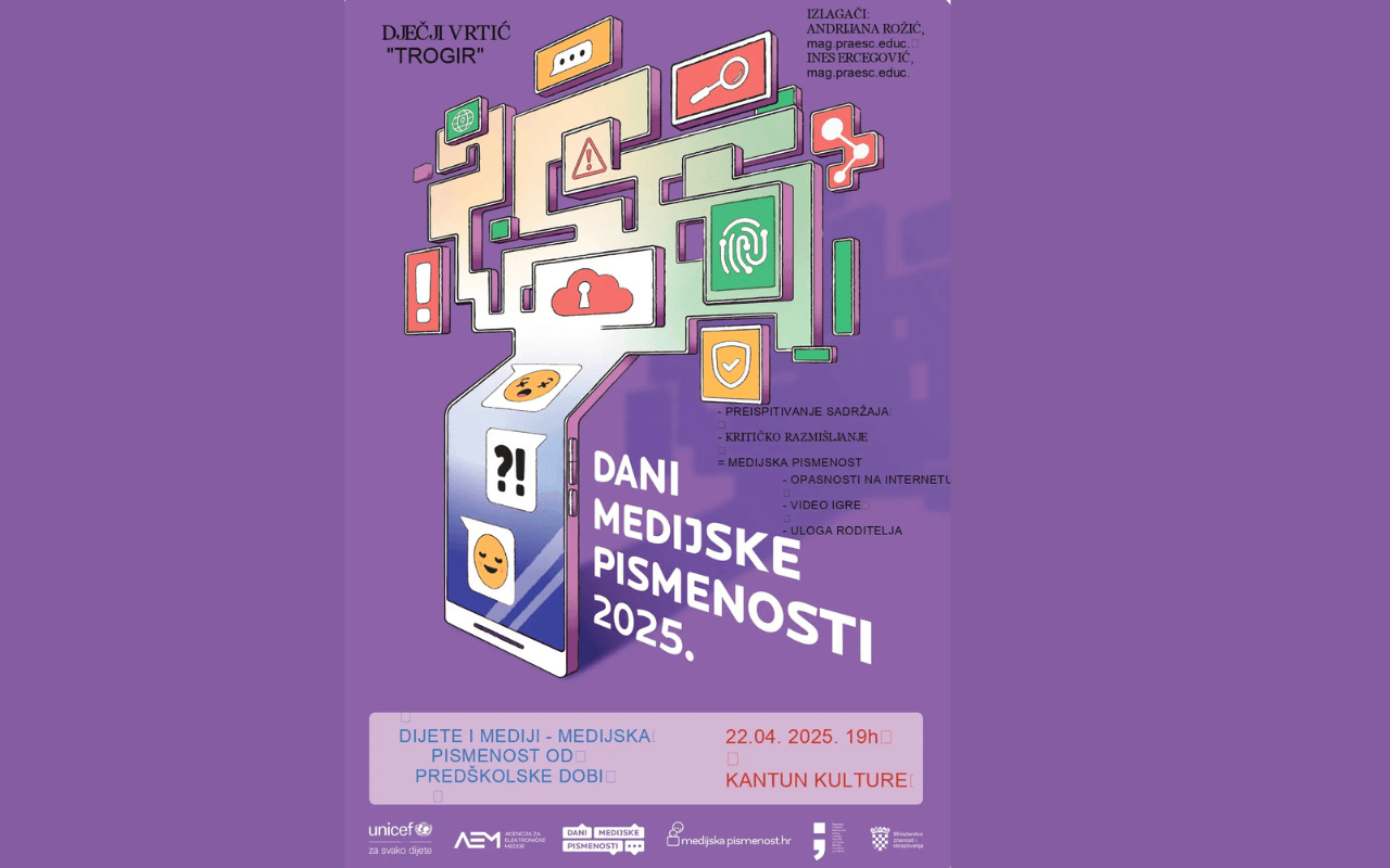 Djeca i mediji – Medijska pismenost od predškolske dobi